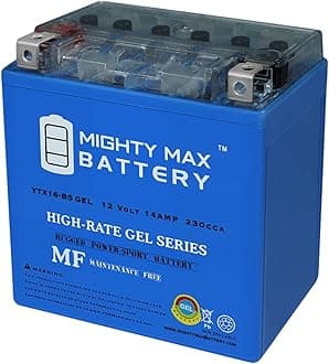 Mighty Max Battery YTX16-BS GEL Replacement Battery for Motobatt MBTX16U
