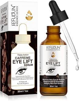 Caffeine Eye Serum with EGCG, Collagen - Anti Aging Eye Treatment Serums for Women & Men - Reduces Puffiness, Dark Circles, Under Eye Bags, Wrinkles and Fine Lines Around The Eyes (1 oz / 30 ml)