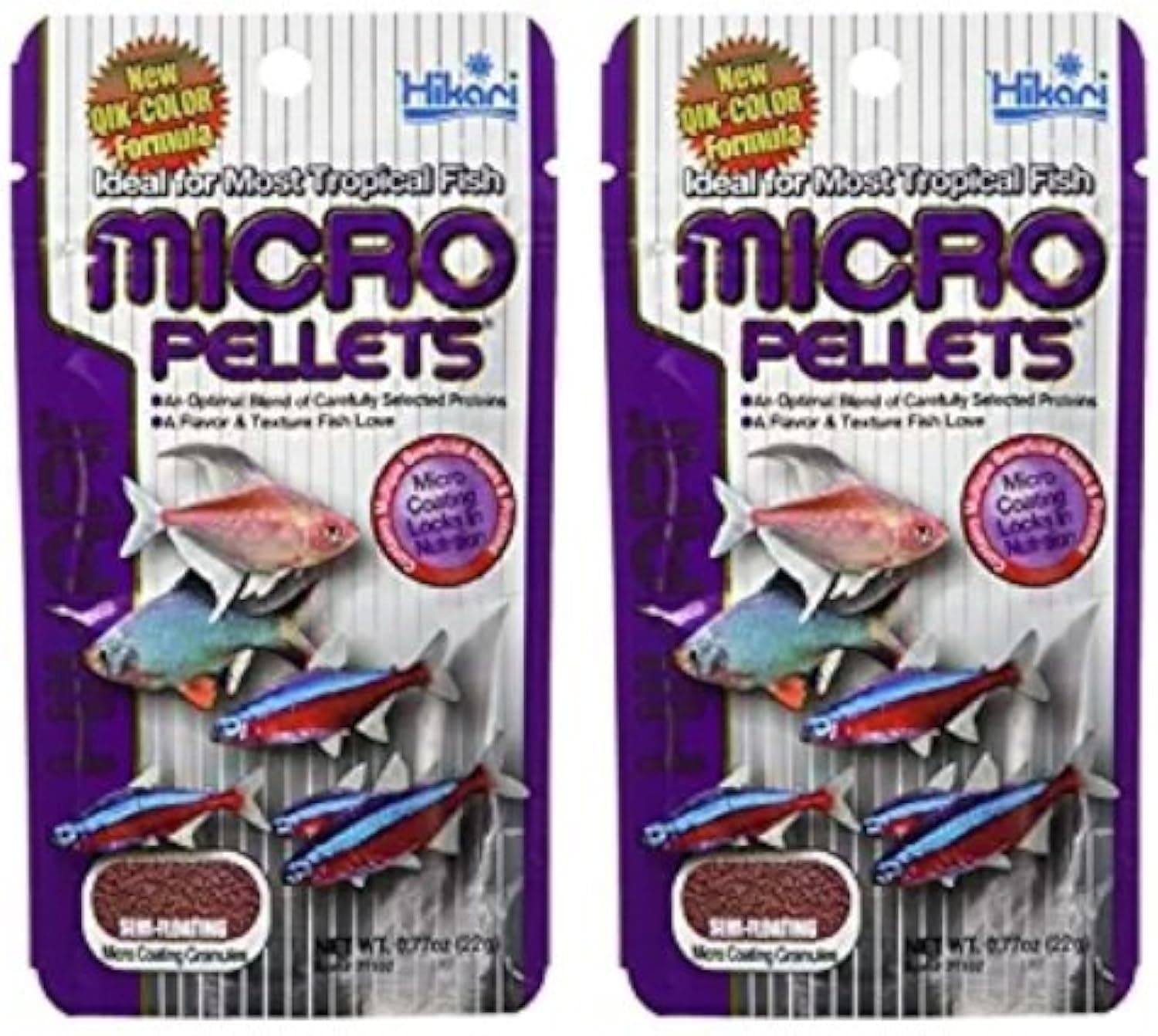 Tropical Semi-Floating Micro Pellets for Pets, 0.77-Ounce (2 Pack)