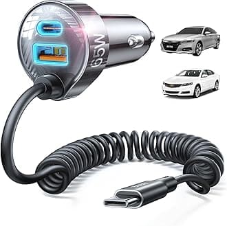 LISEN 65W iPhone 17 Pro Max Car Charger USB C Fast Charging,Super Fast iPhone 16/17 Pro Car Charger Type C Adapter Fit iPhone 17 Air ProMax Plus/16/15,Pixel 10, Galaxy S25/24 Black Kits