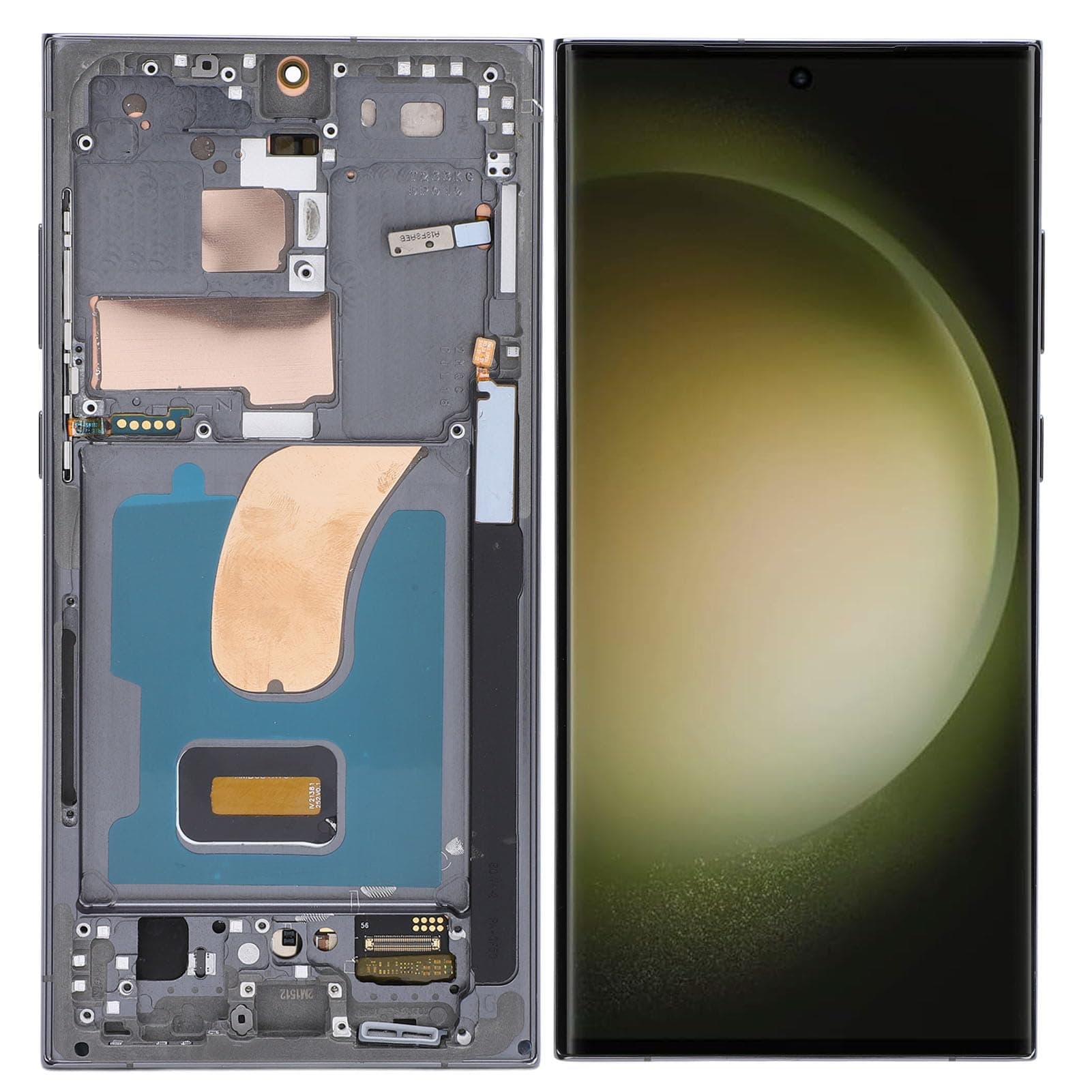 Garsent AMOLED Original for S23 Ultra, LED LCD Display Touch Screen Digitizer Assembly S23ultra 5G SM S918U LCD Screen Replacement with Frame, 6.7 Inch, 3088x1440px Resolution