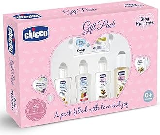 Chicco Baby Moments Caring Set Pink, Gift Set for Babies, 0m+
