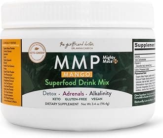 VIDAPURA Mighty Maca Plus Mango by Dr. Anna Cabeca – Superfood Greens Powder for Daily Energy & Vitality – Sugar-Free, Vegan, Alkaline, 30-Day Supply