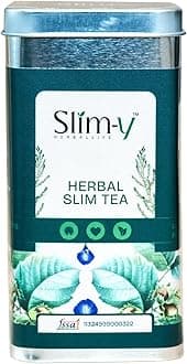 SLIM-Y Herbal Slim Tea - Caffeine-Free Detox Tea, Chamomile, Garcinia & 15+ Herbs - Boosts Metabolism, Aids Digestion, Reduces Stress And Supports Weight Loss | 30 Tea Bags