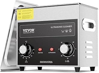 VEVOR 3L Sonic Cleaner with Heater Timer & Basket, Professional Digital Sonic Cavitation Machine, 120W Cleaning Machine for Watch Instruments, Glasses, Coin, Metal Parts, Tool