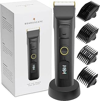 Blackout Beardscape V2 Men's Beard Trimmer, 4 Speed, Rechargeable Battery, Low Friction Ceramic, 1.6 Pounds, Black