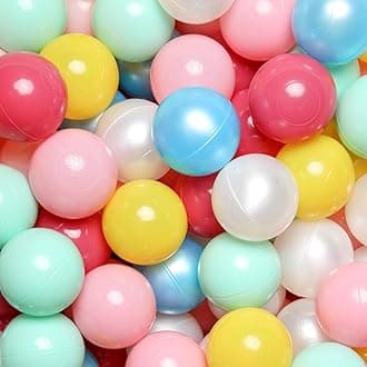 GOGOSO Ball Pit Balls for Toddlers Kids Plastic Balls for Ball-Pit Playpen Pool Baby Play Pastel BPA-Free Non Toxic Play Pastel Crush Proof Bal 50 100 200 500 1000 Count