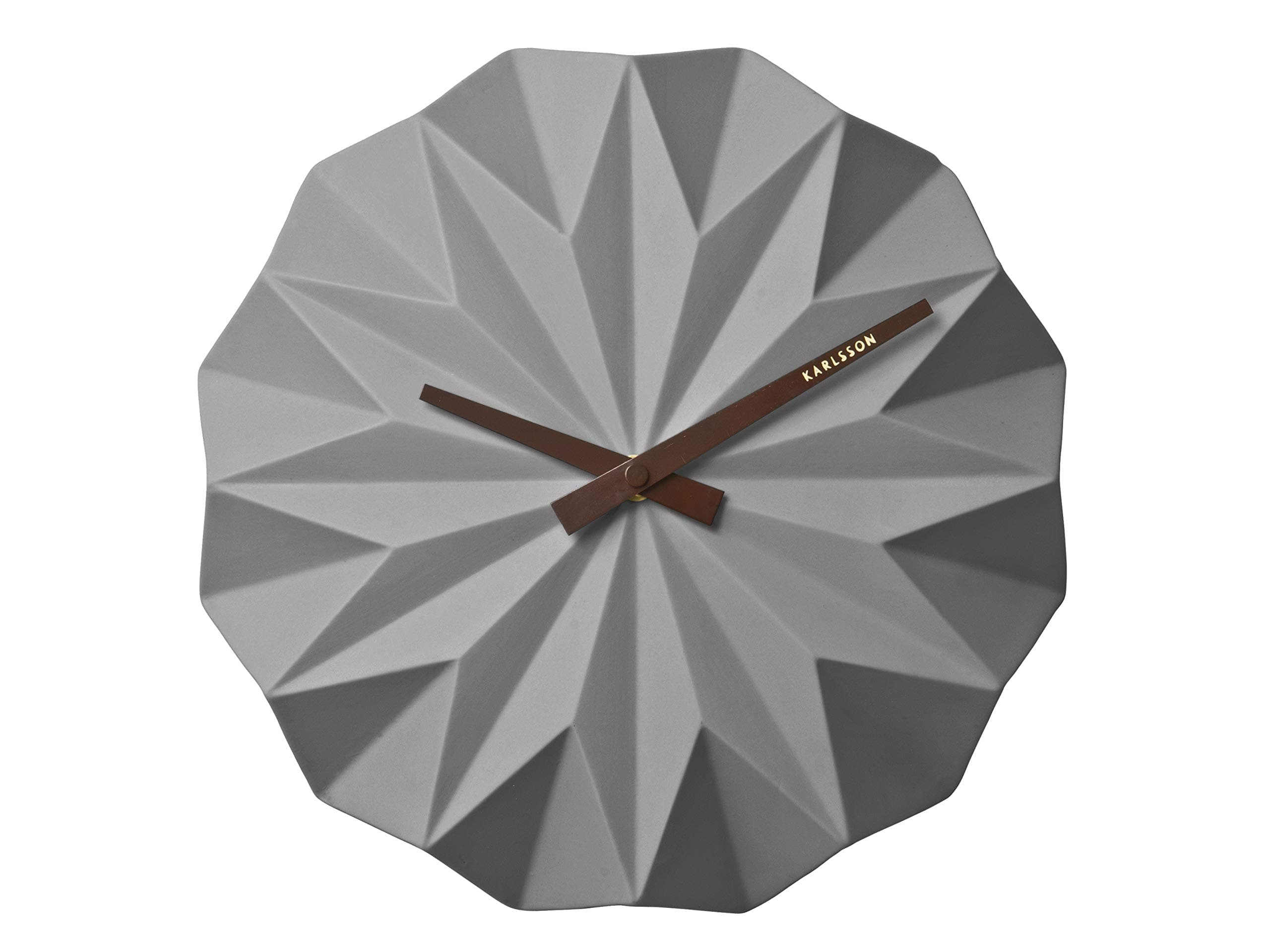 Karlsson, Wall Clock, Ceramic, Gray, One Size