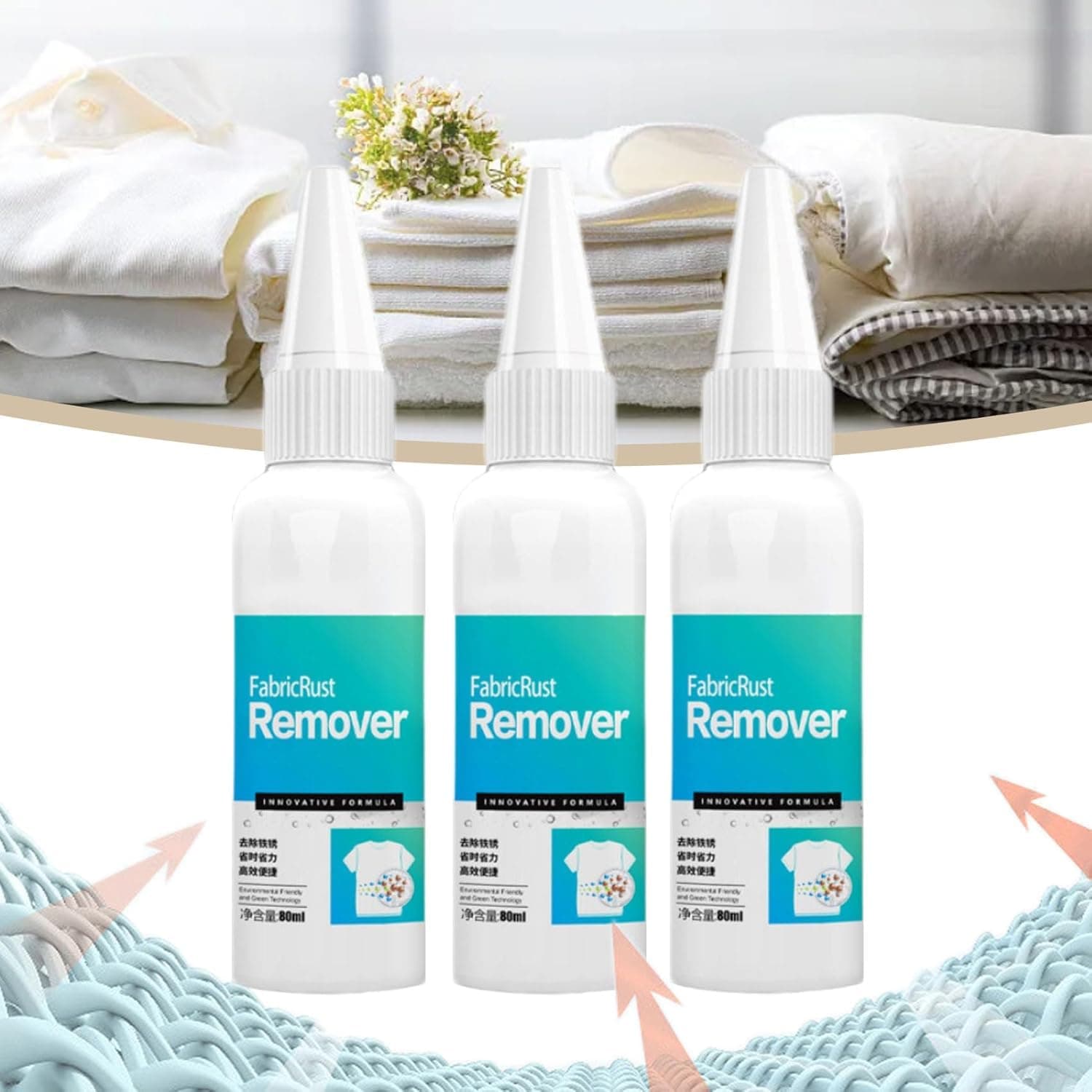 Fabric Rust Remover, Fabric Rust Stain Remover, Fabric Rust Stain Remover For Clothes, Rust Remover Eraser For Fabric, Rust, Copper Rust, Quick And Easy Dirt Spot Removal (3 Pcs)