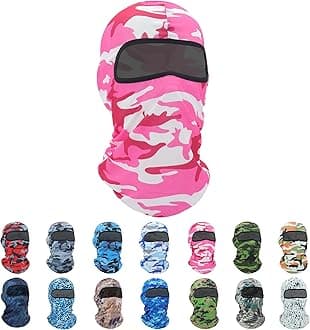 1-6 Pack Balaclava Face Mask, Ski Mask for Men Women, UV Protection Windproof Scarf for Motorcycle Snowboard Cycling