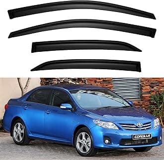 Window Visor Rain Guard For Toyota Corolla 2009-2013, Out Channel Window Vent Wind Deflector Visor Shade 09-13 Corolla
