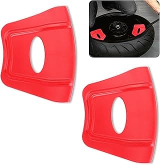 2PCS Rim Protector for Car Wheels,Double Convex Rib Non-Slip Edge Rim Protector Rim Guards for Car Rims,Universal Tire Removal Tool Fits Cars Motocycles Trucks SUVs Bikes (Red)