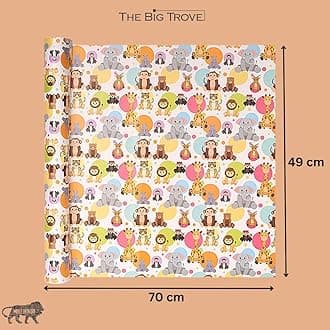 La Trove Romantic Gift Wrapping Paper Sheets – Decorative Gift Wrap for Birthday, Anniversary & Wedding Return Gifts, Pack of 5 Sheets