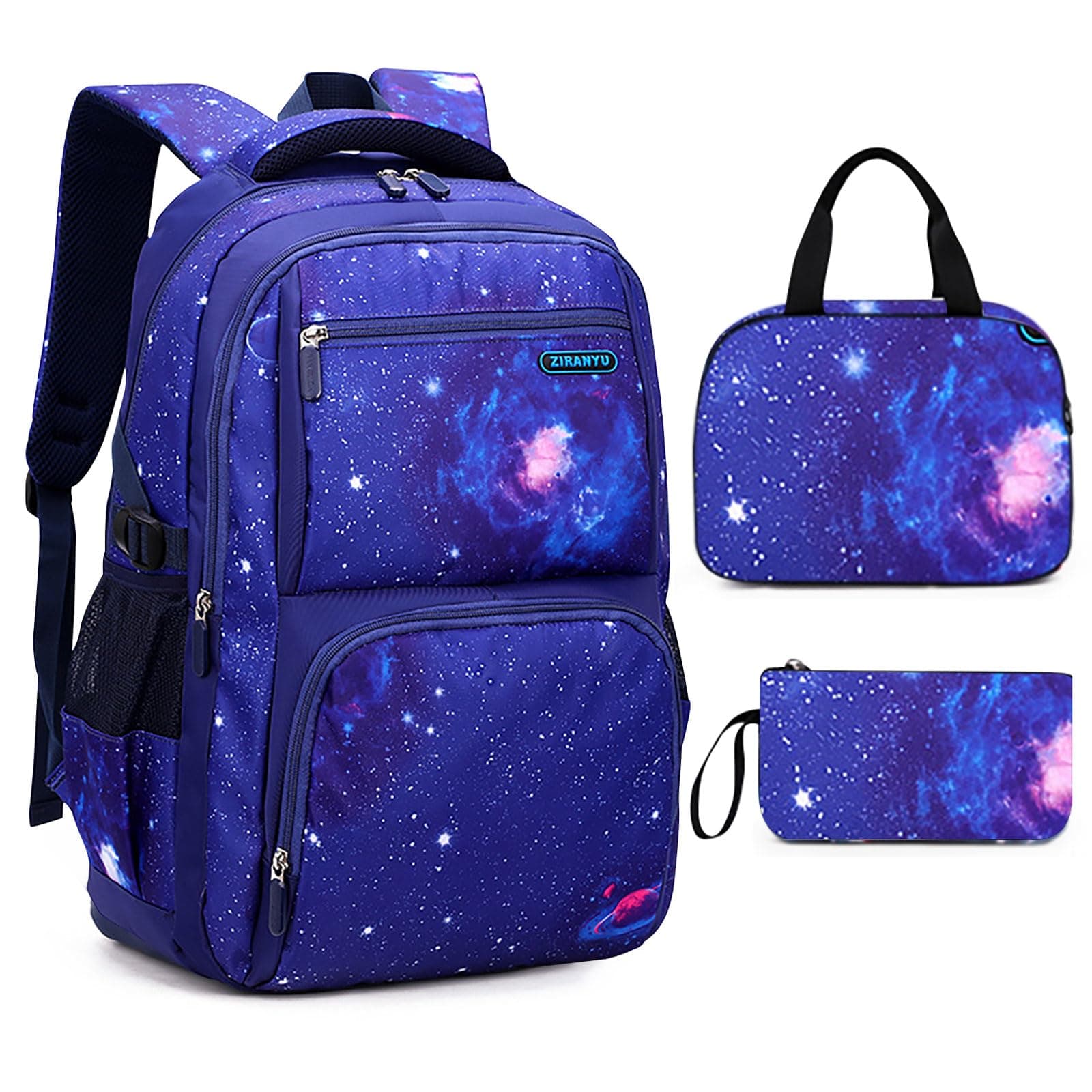 Boy Starry Sky Printed Primary Junior High University School Bag Bookbag,Backpack,Casual Shoulder Bag Travel Rucksack