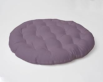 SKANDA FAB Premium Cotton Floor Cushion | Luxurious Comfort & Microfiber Fill 60X60 CM Large Size for Meditation | Floor Cushion | Pooja | Living Room | Pets | Outdoor Purple (Pack of 1)
