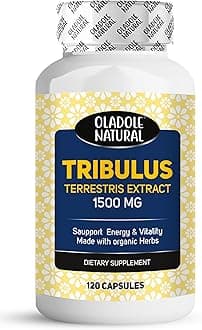 Tribulus Terrestris Extract 1500mg - 120 Capsules | Supports Male Hormonal Balance, Stamina,Libido Enhancement,Boost Energy,Vitality,Urinary Tract Health | Non-GMO, Gluten Free