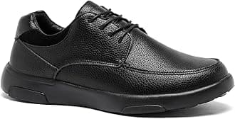 Men's Orthopedic Oxford Dress Shoes for Recovery: Casual Leather Shoes with Arch Support for Walking, Lightweight Lace Up Fashion Sneakers for Shock Absorber Black Size 14
