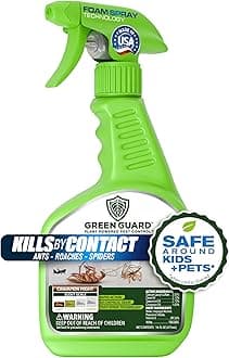 Green Guard Pest Control Spray - Indoor & Outdoor Killer of Ants, Roaches, Spiders & Other Crawling Insects, Safe Around Children & Pets, Plant-Based, Pleasant Scent (Cinnamon Might, 16oz)