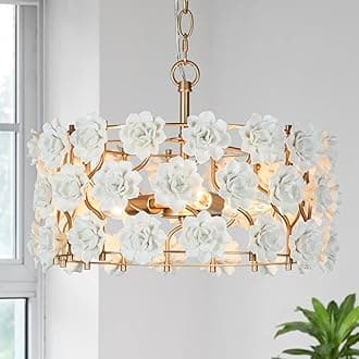 Gold Drum Chandeliers
