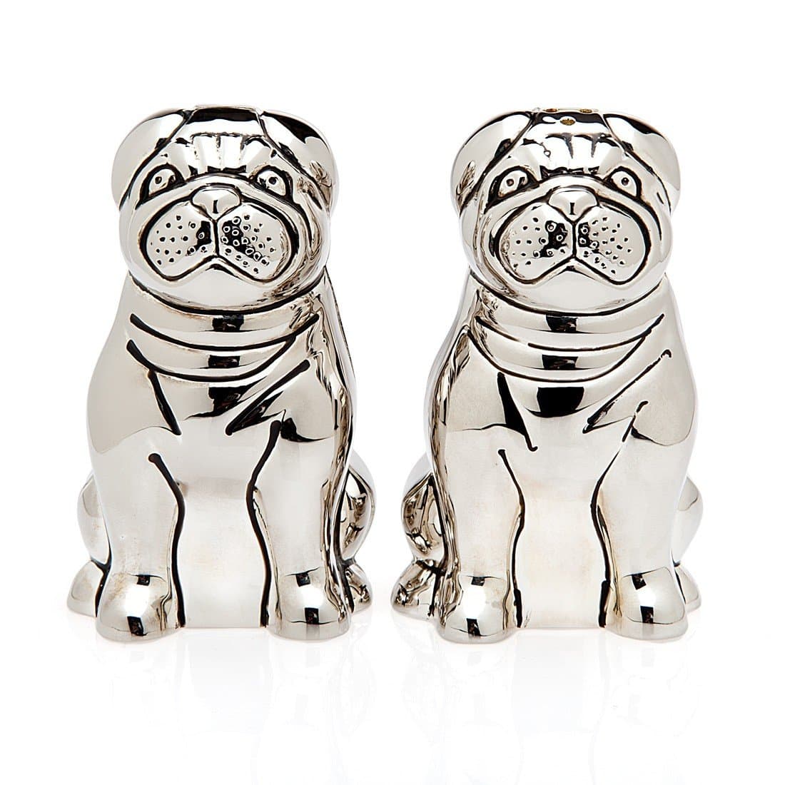 Pug Silver Plated Salt and Pepper Shaker