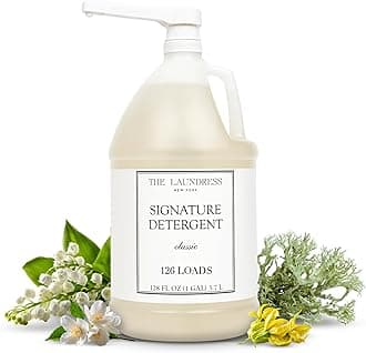 Luxury Laundry Detergent, Gallon Pump, 126 Loads, Scented Signature Classic Fragrance, Concentrated Triple Enzyme Deep Cleaning and Targeted Stain Remover, 96% USDA Biobased Product