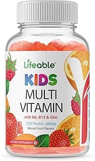 Doctors Finest Multivitamin Gummies for Kids - Vegetarian, GMO-Free & Gluten Free - Great Tasting Fruit Flavors Pectin Chews - 120 Jellies