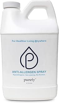 PUREFY Anti-Allergen Spray (68oz Refill), Hypoallergenic. Eliminate Allergens and Odor. Baby Safe. Unscented. No Residue. Asthma & Allergy Safe for Babies & Pets. Allergen Reducer for Healthier Life!