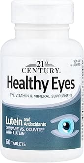 Healthy Eyes with Lutein, Eye Vitamin and Mineral Supplement - 60 Tablets