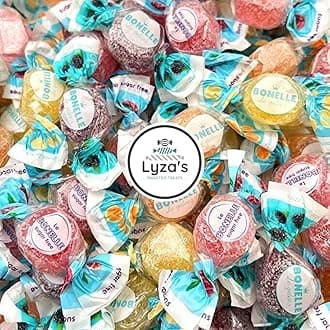 Bonelle Jelly Candy - Gluten Free & Vegan - Individually Wrapped - Bulk 2.2 LB Gift Bags By Lyza's Sweets & Treats (SUGAR FREE Assorted Fruit)