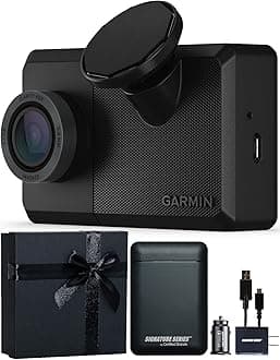 Garmin Dash Cam Live, 24/7 Live View, Always-Connected Dash Cam with Signature Series Gift Bundle