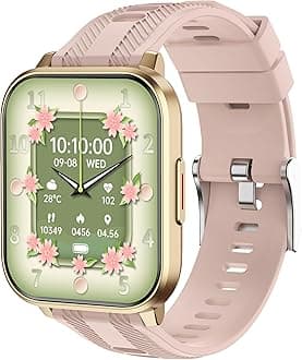 Smart Watch with Ai Functions GPS Tracking for Android Phones and iPhone Compatible Bluetooth Call Message Alert Heart Rate/Sleep Monitor IP68 Waterproof for Women