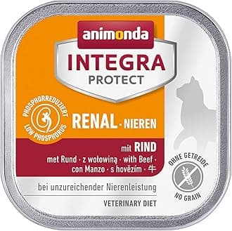 Nieren (Renal) cat, wet food for chronic renal insufficiency, with beef, 16 x 100g