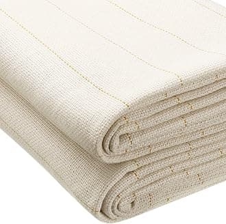 Tatuo 2 PCS 79 x 59 Inch Large Tufting Cloth with Marked Lines - Primary Monk's Cloth Punch Needle Fabric for Punch Needle Tufting DIY Crafts Rug Making Supplies