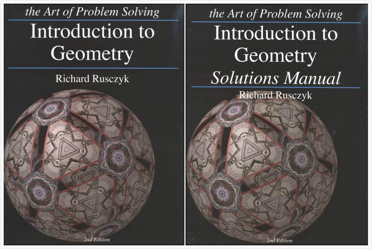 Art of Problem Solving: Introduction to Geometry Books Set (2 Books) - Introduction to Geometry, Introduction to Geometry Solutions Manual