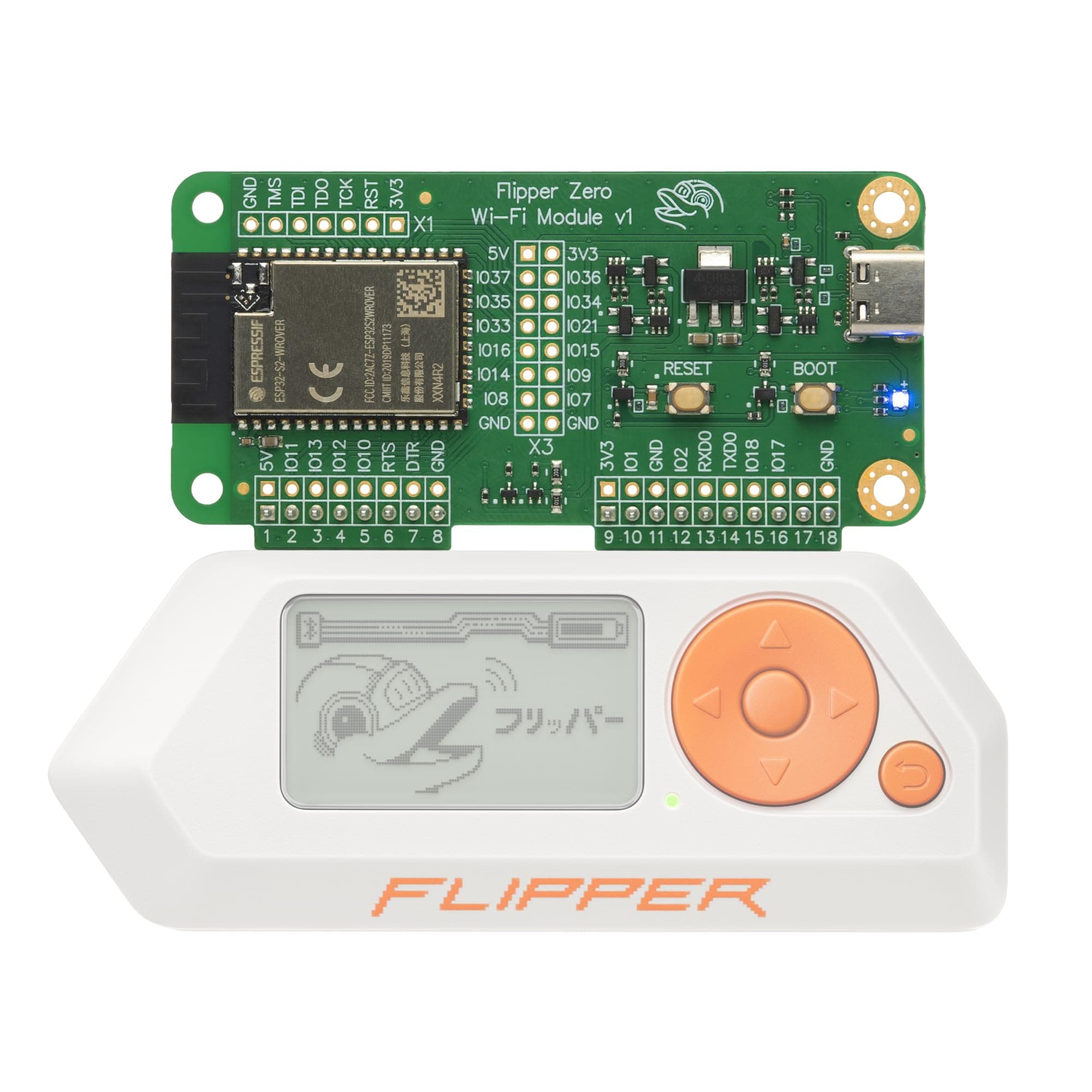 Wi-Fi Developer Board for Flipper Zero – ESP32-S2 Wireless Development Module with USB-C and GPIO