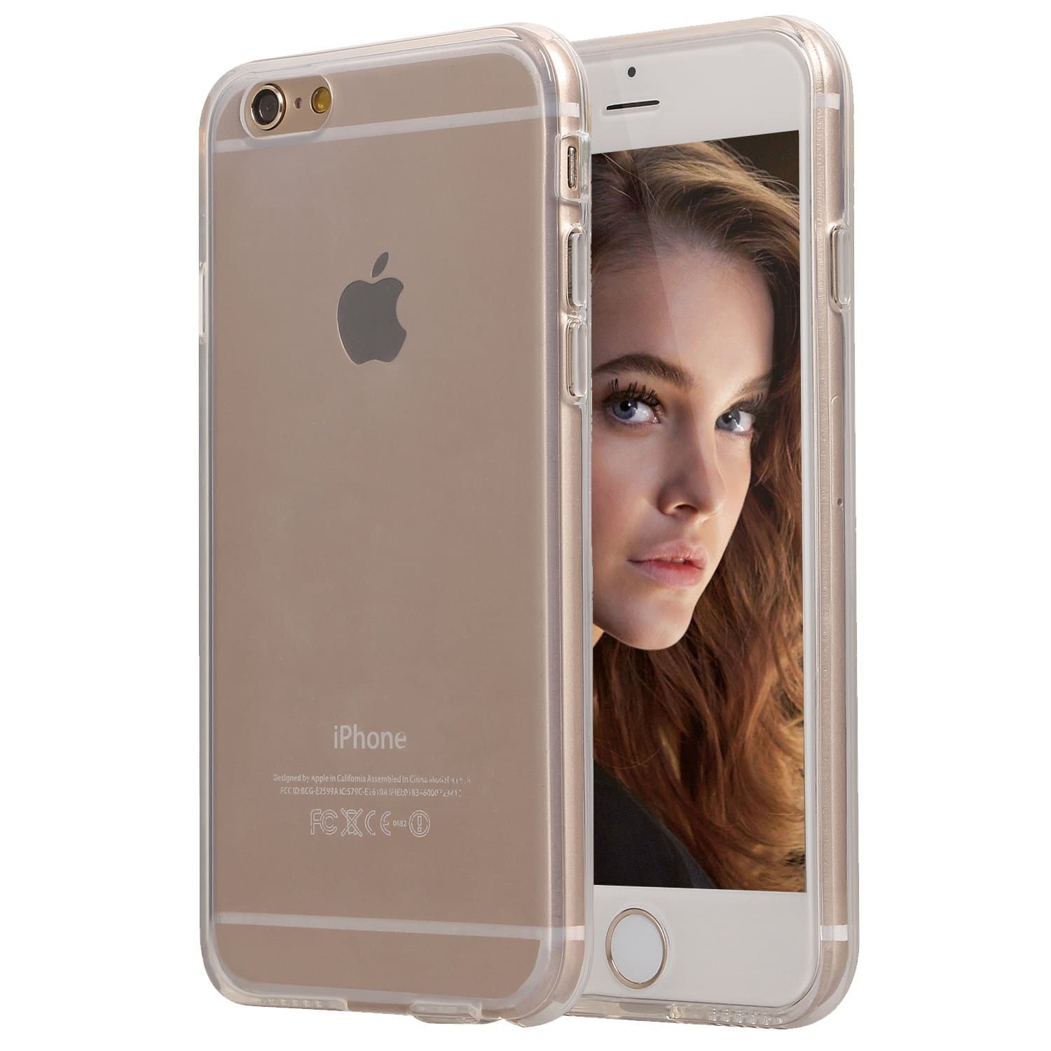 iPhone 6 Case,iPhone 6S Case, Drvan Bumper Shock-Absorption Anti-Scratch Crystal Clear Silicon TPU Soft Full Cover Case for Apple iPhone 6 / iPhone 6S - Clear