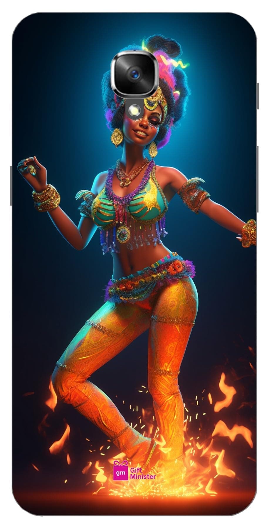 Gift Minister Soft Designer Mobile Case for One Plus 3 Back Cover Chocolate - Cool Samba Dance Character Arcane Animated Cartoon Falling Love Editorial Key Art Dustproof Protective 1Pcs 1701S