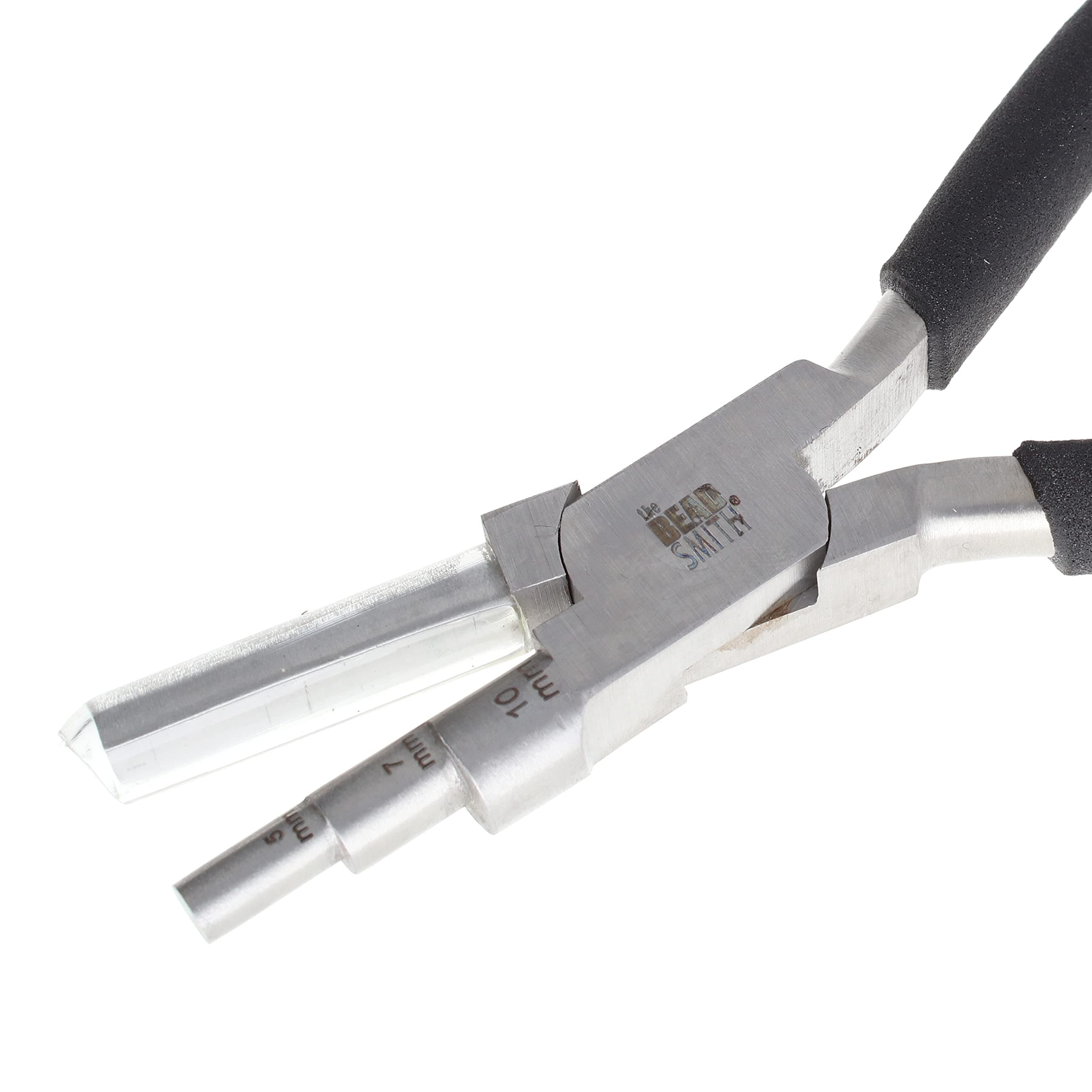 Little Wrapper Pliers – Multi-Step Wrapping Tool – 5, 7 & 10mm barrels - 6 Inches Long, 1.25” Stainless Steel Jaws, Cushioned Grips – Use to Shape Rings and Make Consistent Sized Loops …