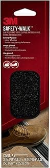 3M 7639 Safety-Walk Indoor/Outdoor Tread, Black, 6 Strips, 7639NA, 2-Inch by 9-Inch, 2-Inch x