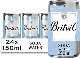 Britvic Soda Water, 24 x 150ml Can