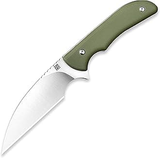 ARTISANCUTLERYTactical Knife Sea Snake (ATZ-1842) AR-RPM9 Powder Steel Blade G10 Handle Fixed Blade Knife Green