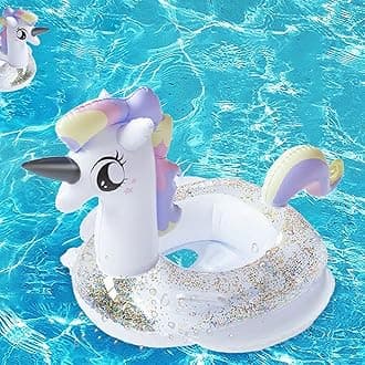 CICITOYWO Toddler Pool Floats, Kids Adult Inflatable Float Raft with Handle, Water Swim Beach Floaties Toys Party Supplies, Baby Swimming Ring for 2-8 Years Old Kid