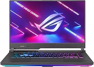 ROG Strix G15 (2022) Gaming Laptop, 15” 16:10 FHD 144Hz, GeForce RTX 3050, AMD Ryzen™ 7 6800H/HS, 16GB DDR5, 512GB PCIe SSD, Wi-Fi 6E, Windows 11, G513RC-ES73