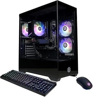 CYBERPOWERPC Gamer Master Gaming PC, AMD Ryzen 5 5500 3.6GHz, Radeon RX 6400 4GB, 16GB DDR4, 500GB PCIe Gen4 SSD, WiFi Ready & Windows 11 Home (GMA3100A)