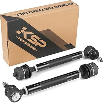 KSP Heavy Duty Tie Rod Ends Kit for Silverado Sierra 2500 3500 2001-2010 4WD, 0-6" Adjustable Tie Rod Kits Compatible With Chevy GMC, 2pcs Lower Tie Rod Kit Repalce OE Inner and Outer Tie Rod Assembly