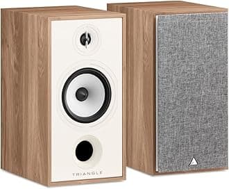 triangle Borea BR04 Bookshelf Speakers Pair - High Fidelity - 2-Way - 25mm EFS Silk Dome Tweeter with Waveguide (Light Oak)
