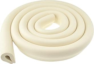 FiveSeasonStuff All Season Premium Foam Cushion Table Edge and Corner Guards / Edge Protectors / Edge Cushion / Edge Guards / Baby Proofing Child Proofing (U-Profile Double Sided Edge Protector Beige 1pc 2Metre (T:5-8mm) [for edges between 0.5-2cm])
