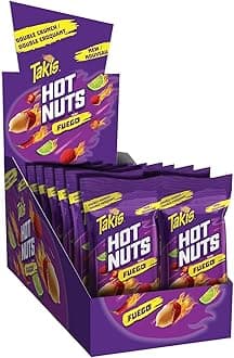 Takis Hot Nuts Fuego, Double Crunch, Peanuts 90g/3.15 oz., Bag, 12pk {Imported from Canada}