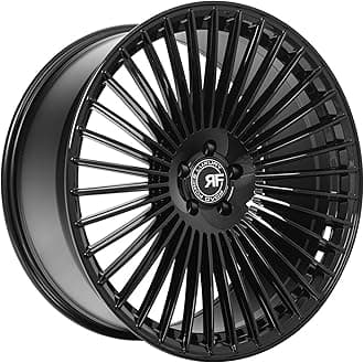 Road Force RF35 - Staggered 22 Inch Wheels (Set of 4 Rims) - Gloss Black Finish - Fits Most Sedans, Coupes, and SUVs - Concave Wheels