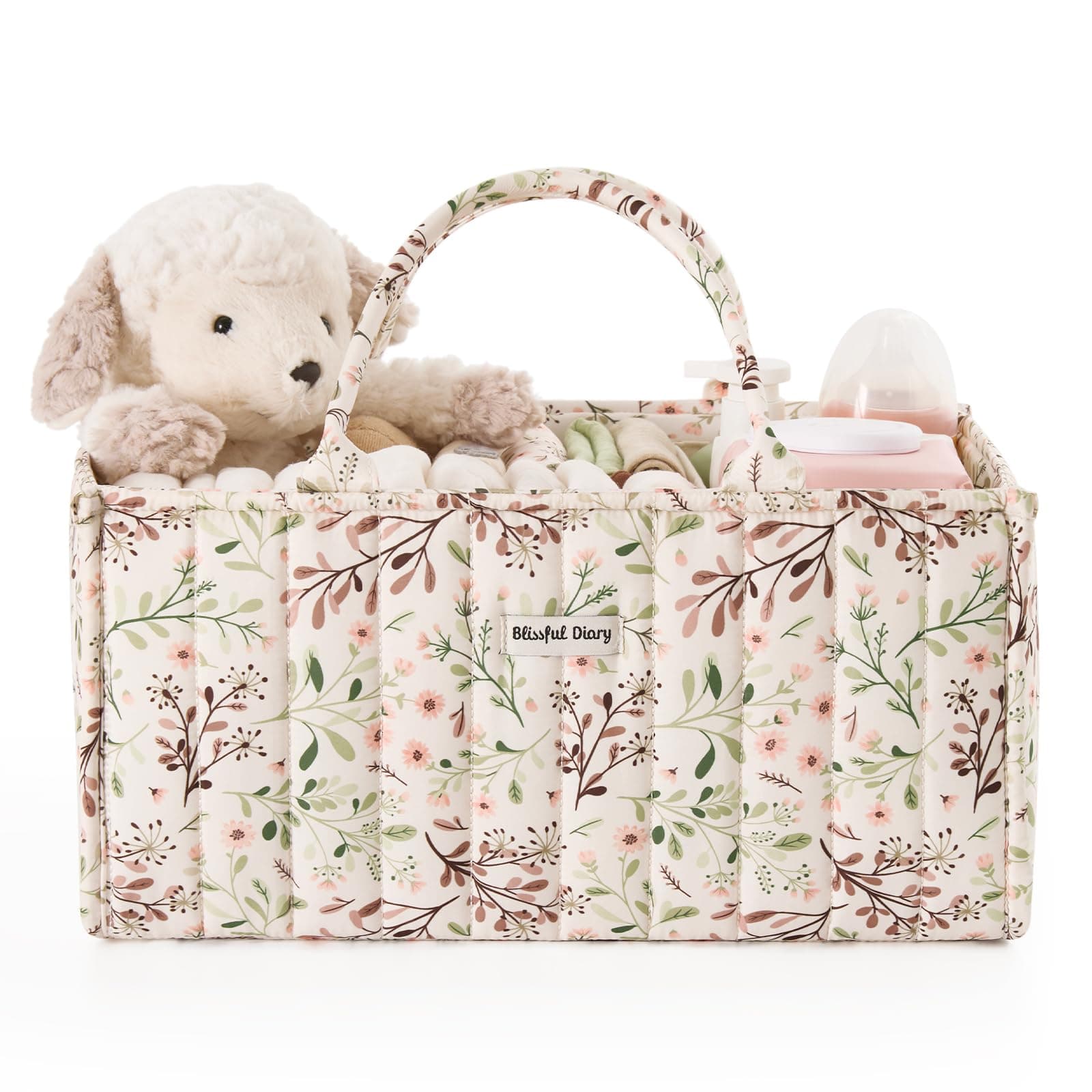 Blissful Diary Diaper Caddy Ivory Daisy